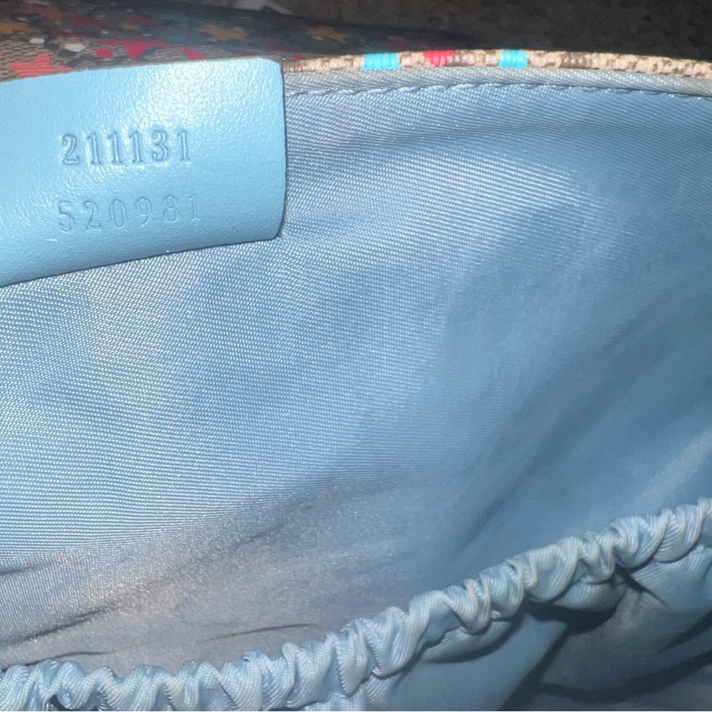 Authentic Gucci Star Patterned Canvas Diaper Bag - image 3